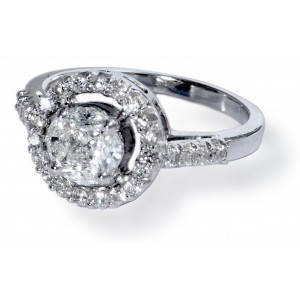 Diamond Solitaire look Ring