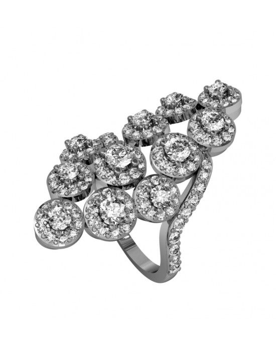 Angelic Diamond Cocktail Ring