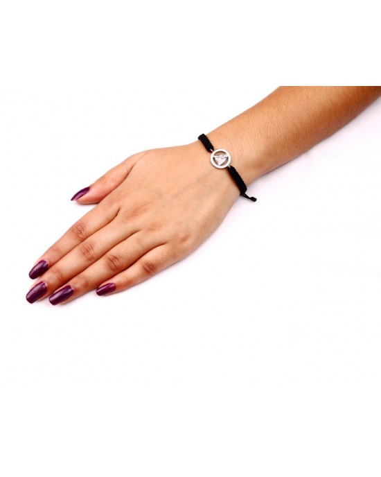 Black Tourmaline Bracelet with Silver Sai Baba Charm – SD Holistic Healing