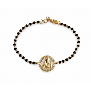 Sai Ram Bracelet with Diamonds on Mangalsutra chain
