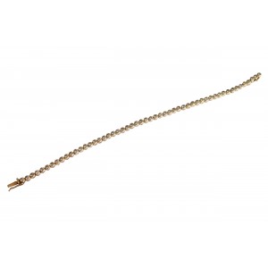 Diamond tennis bracelet in gold