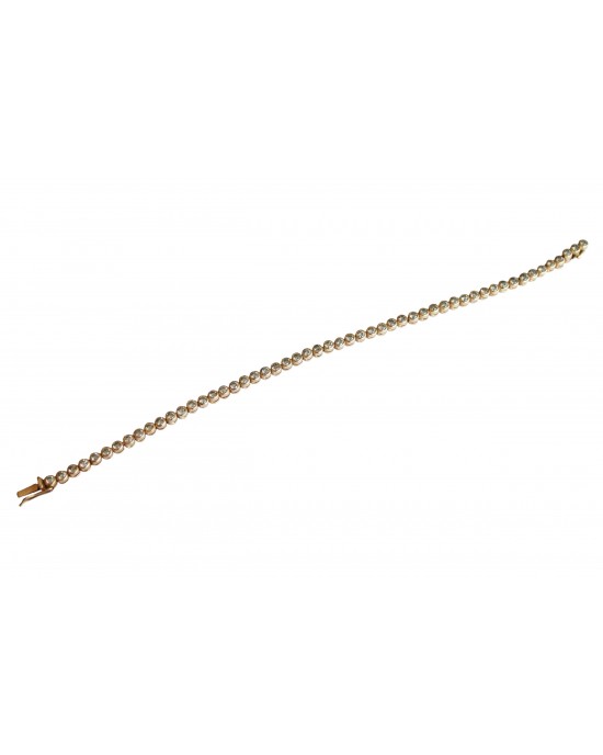 Diamond tennis bracelet in gold