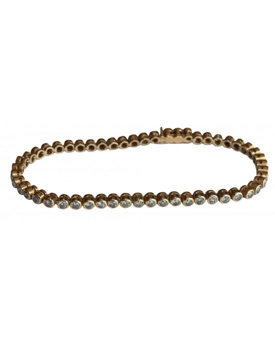 Diamond tennis bracelet in gold