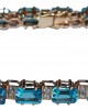 Blue Topaz & Diamond Bracelet