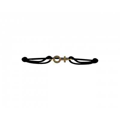 Women’s sign bracelet in gold with diamonds