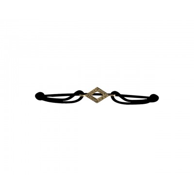 Kite charm bracelet in gold with diamonds