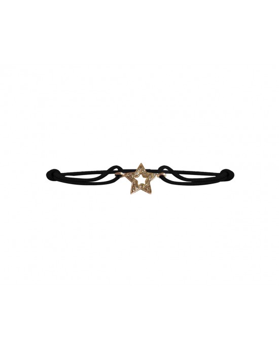 Valentines Star bracelet in gold with diamonds