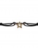 Valentines Star bracelet in gold with diamonds