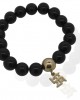 Swastik Bracelet with Onyx & Gold