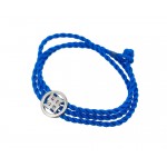 Swastik Bracelet in Silver with Diamonds