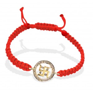 Swastik Gold Bracelet