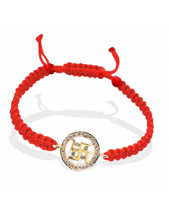 Swastik Gold Bracelet