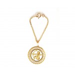 Saggitarius Zodiac Watch Charm in 14k gold with diamonds
