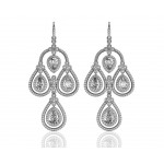 Aadya Diamond Look Earring in Silver