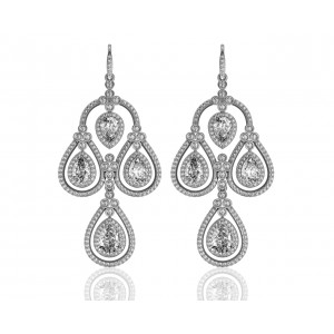 Aadya Diamond Look Earring in Silver