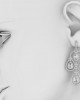 Aadya Diamond Look Earring in Silver