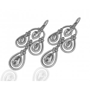 Aadya Diamond Look Earring in Silver