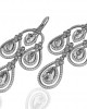 Aadya Diamond Look Earring in Silver