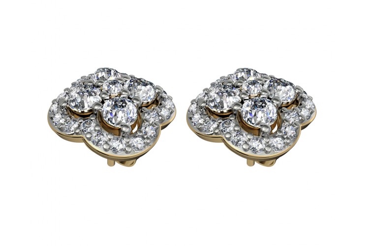 Buy Aditi Diamond Ear Studs Online in India at Best Price - Jewelslane