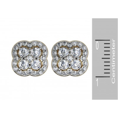 Aditi Diamond Ear Studs 