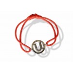 Alphabet Bracelet with diamonds Lower case u