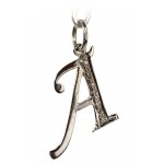 Alphabet A pendant with Diamonds