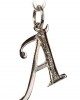 Alphabet A pendant with Diamonds