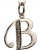 Alphabet B pendant with Diamonds