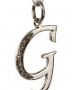 Alphabet G pendant with diamonds