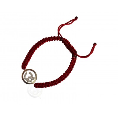 Om Bracelet in Gold Inside Diamond