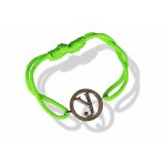 Alphabet bracelet with diamonds in lower case y