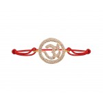 Om in Gold Bracelet with Diamonds