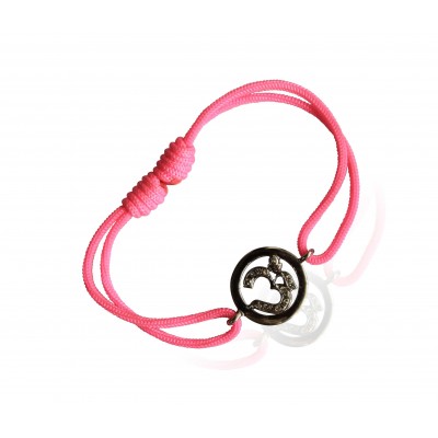 Om Diamond Bracelet in Silver