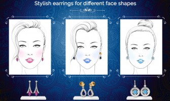 Stylish earrings for different face shapes