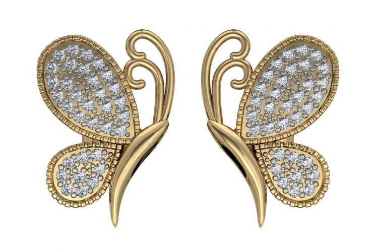 Emily Butterfly Diamond Earrings