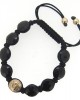 Om Gold & Black Onyx Bracelet