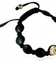 Om Bracelet in Gold with Diamond with 8 Onyx