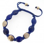 Om Bracelet with Onyx in Gold