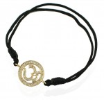 Om Bracelet in Gold Full Diamond 14mm