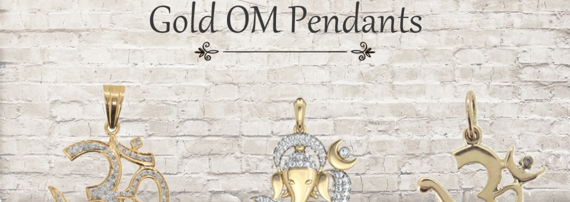 Designer Gold OM Pendants are Available Online