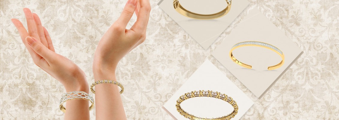 Enhance The Beauty of Your Hands by wearing Diamond Bangles