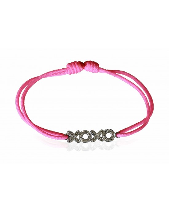 Hugs n Kisses Bracelet with diamonds