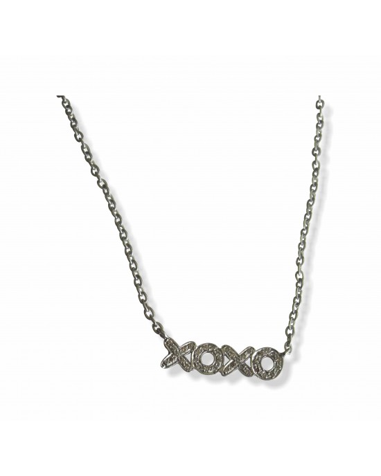 Hugs N Kisses Pendant With Diamonds