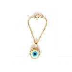Evil Eye Watch Charm in gold
